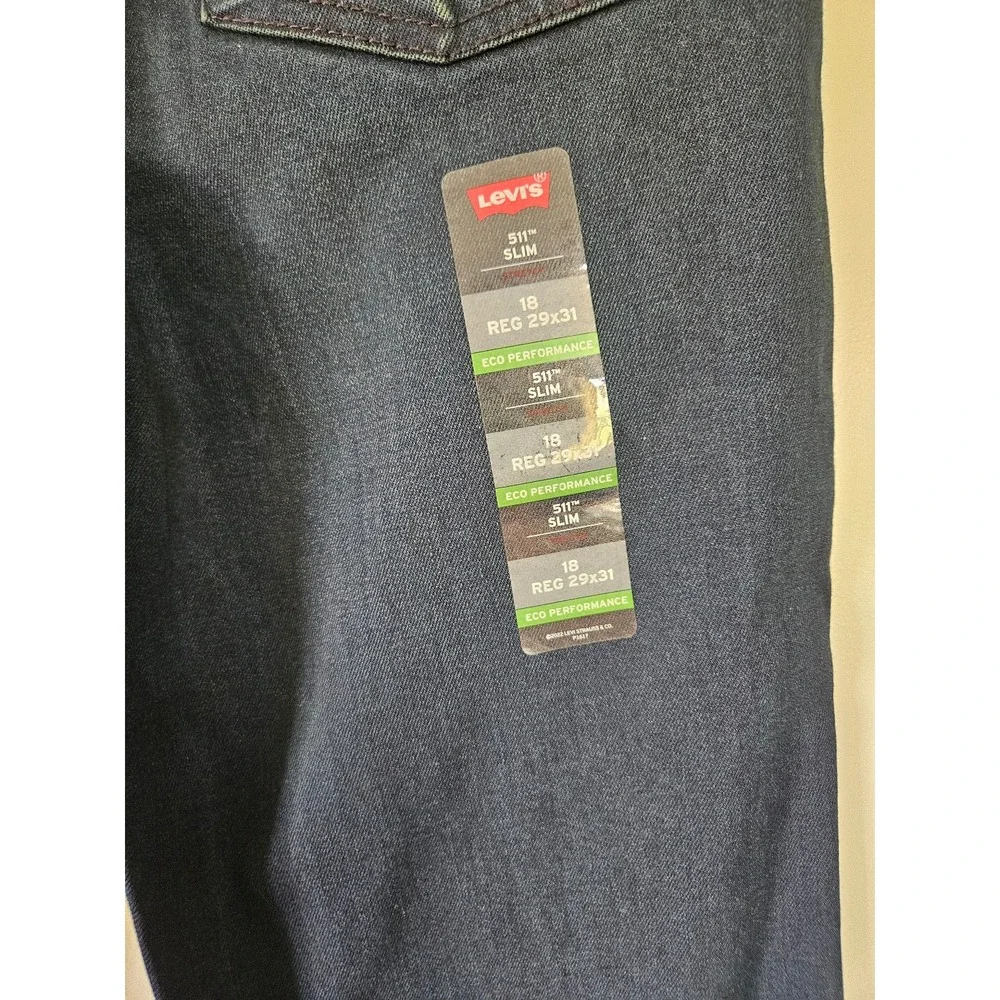 Levis 511 slim boys size 18 reg 29x31 soft strech